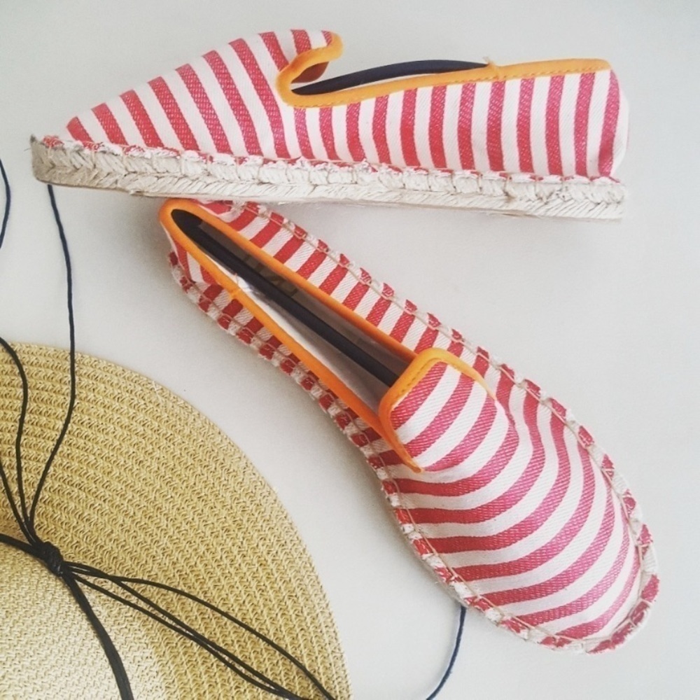 CANVAS Striped Espadrilles